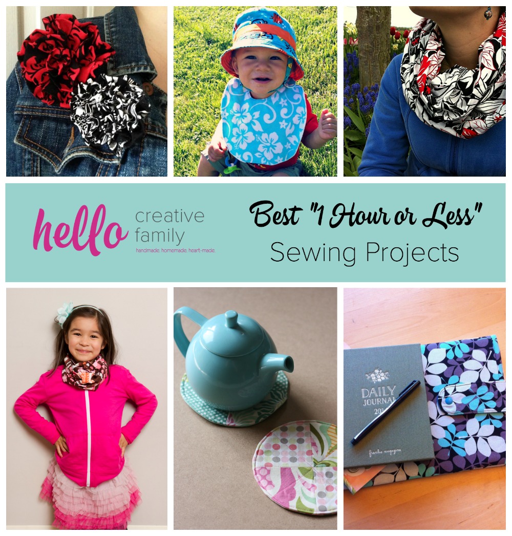 Free Pattern Feature: 1 Hour Sewing Projects!