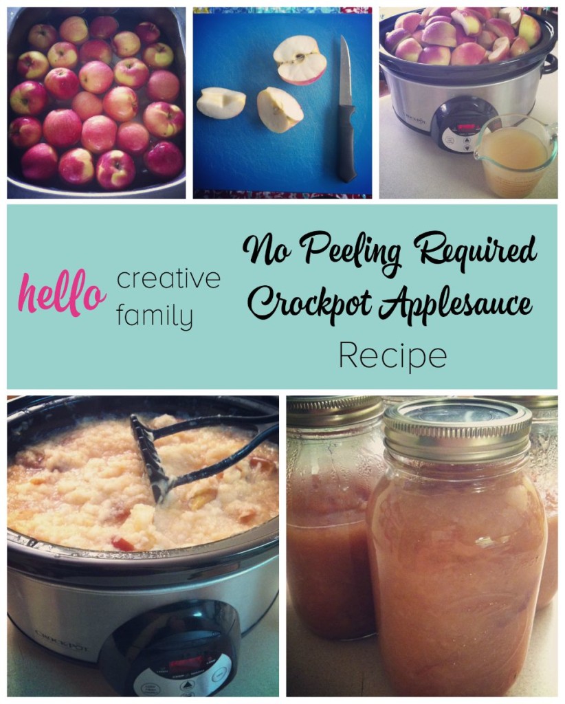 Everyone knows the worst part of making applesauce is peeling the apples. Not with this recipe! No Peeling Required Crockpot Applesauce Recipe