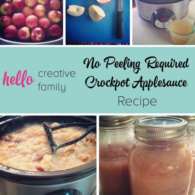 No Peeling Crockpot Applesauce Recipe
