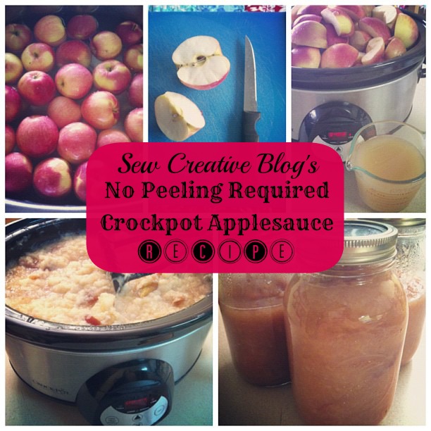 No Peeling Required Crockpot Apple Sauce Recipe