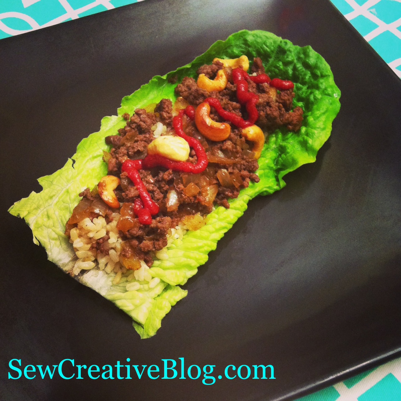 Asian Cashew Lettuce Wraps Recipe from SewCreativeBlog