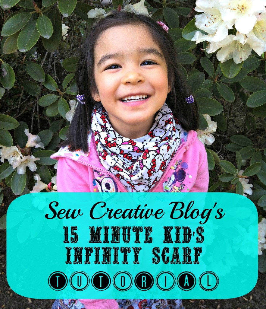 10 Minute Children's Infinity Scarf Sewing Tutorial and Pattern Tons of Photos and Clear Instructions Great Beginner Project
