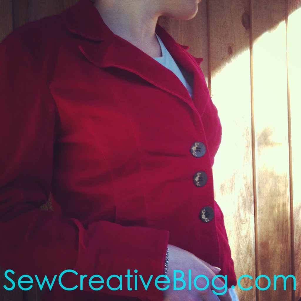 Thrift Store Find Re-invented jacket red