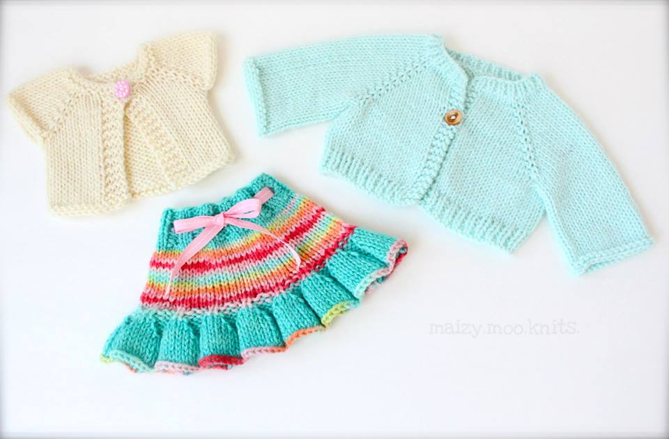 Maizy Moo Knit Doll Clothes