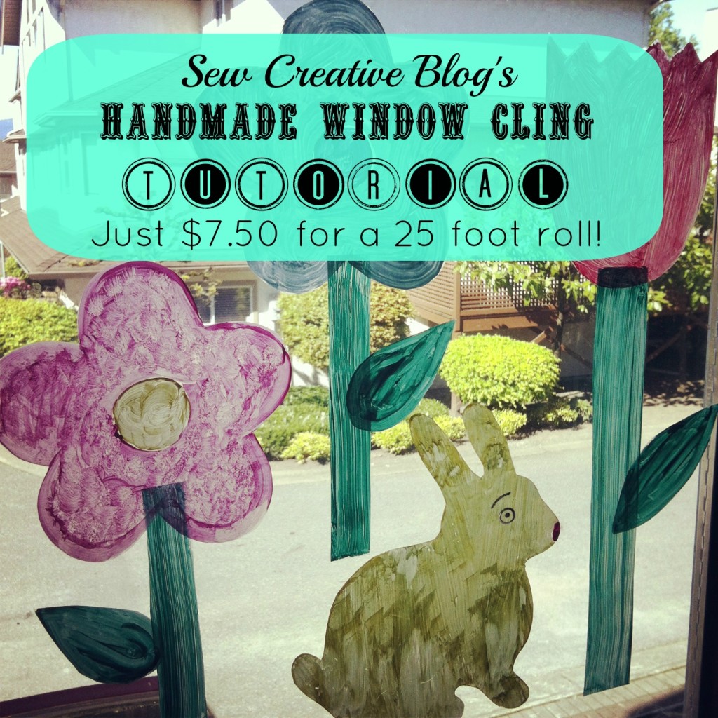 Make a 25 foot roll of window clings for $7.50 A great craft project to do with kids