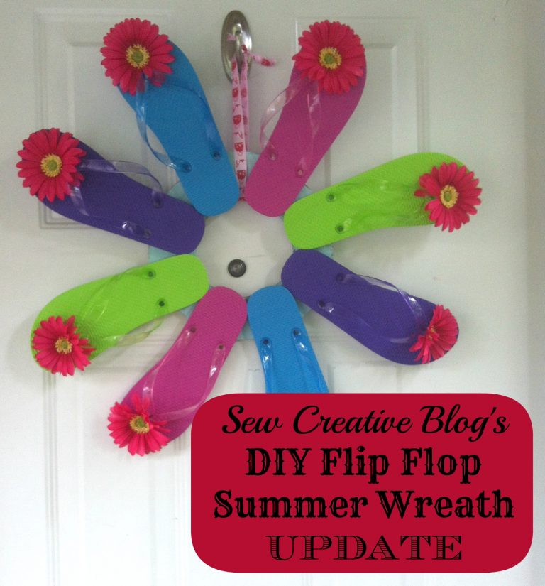 DIY Flip Flop Summer Wreath- UPDATE