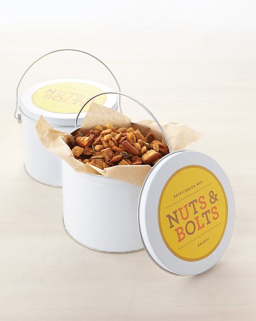 Have kids help make this yummy Nuts and Bolts recipe for the perfect Father's Day Gift