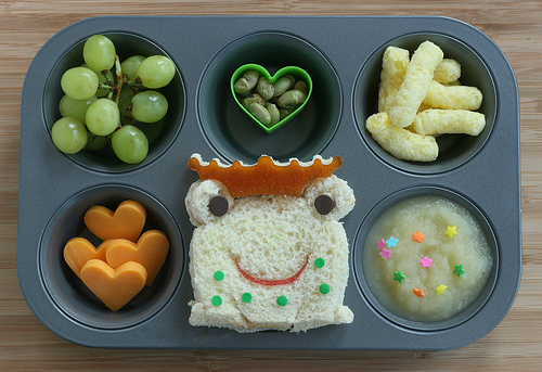 Frog Prince Muffin Tin Lunch