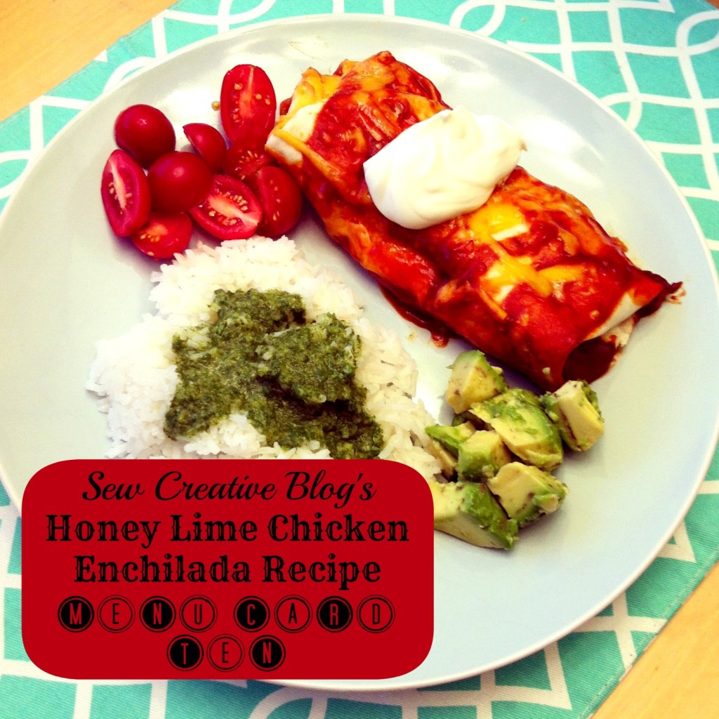 Old El Paso Honey Lime Chicken Enchilada Recipe from Sew Creative