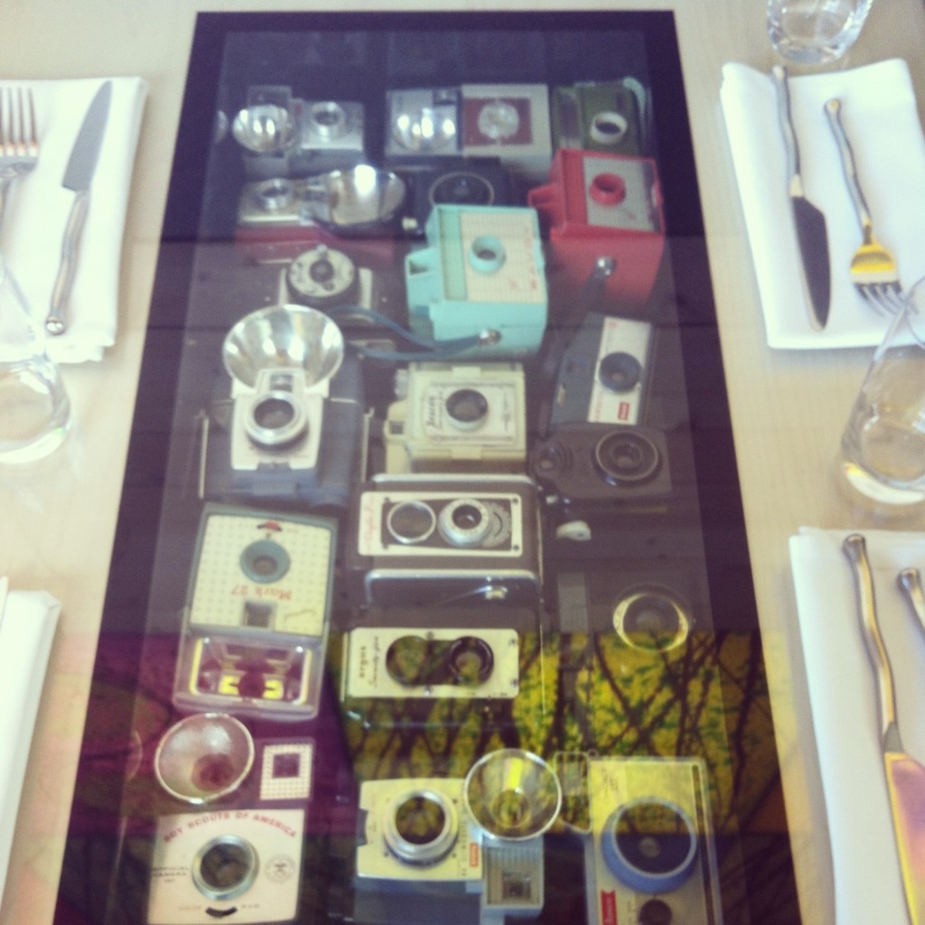 Photo of Vintage Cameras from Dale Chihulys Restaurant at The Glass House