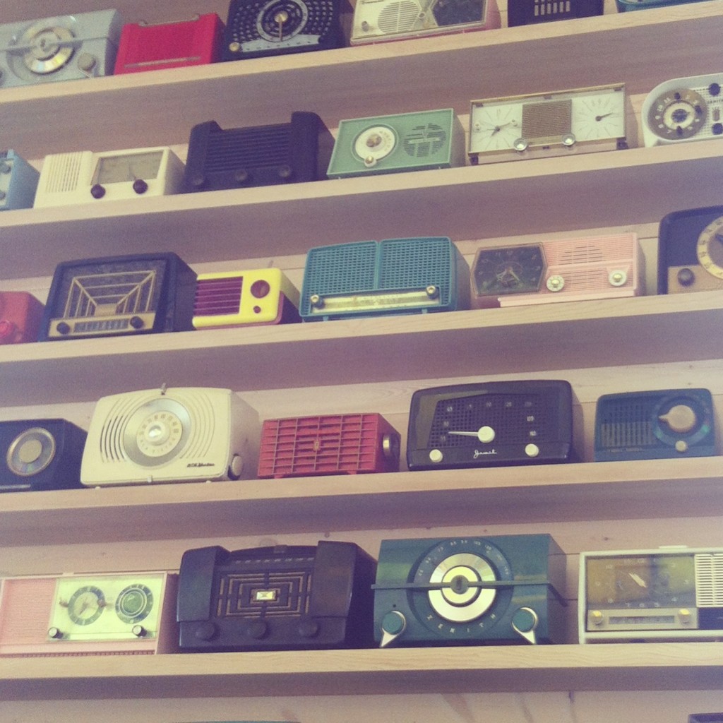 Photo of Vintage Radios from Dale Chihulys Restaurant at The Glass House
