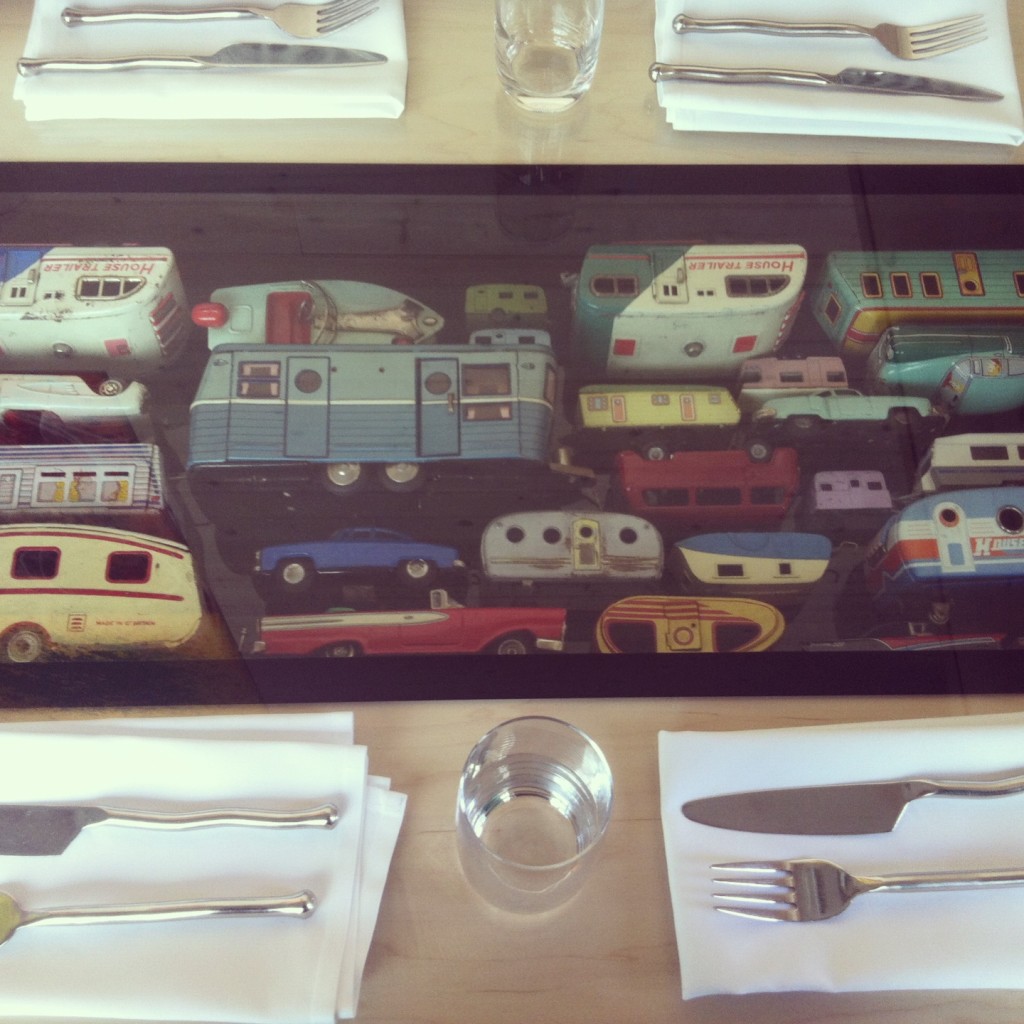 Photo of Vintage Trailer Toys from Dale Chihulys Restaurant at The Glass House
