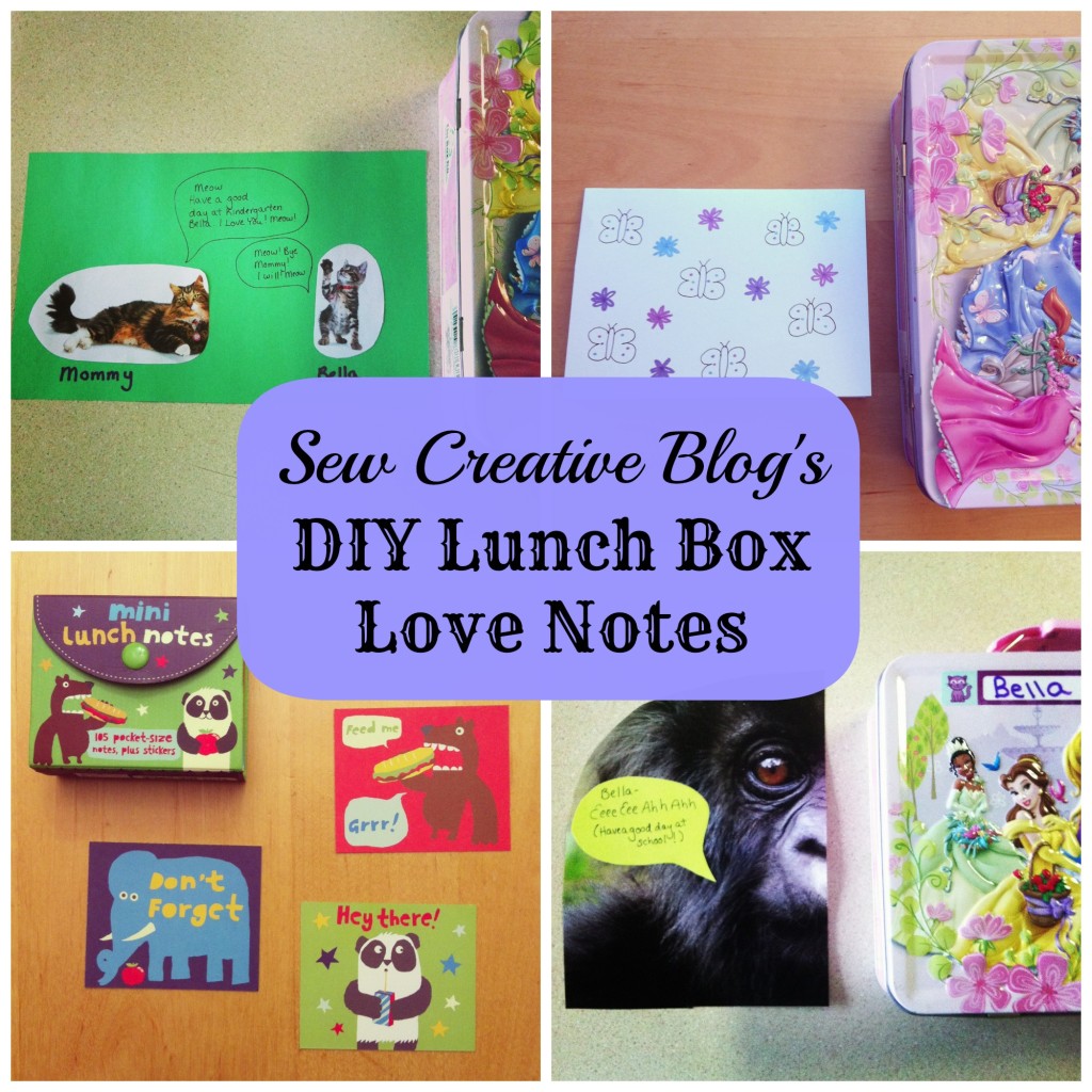 Sew Creative Blogs DIY Lunch Box Love Notes