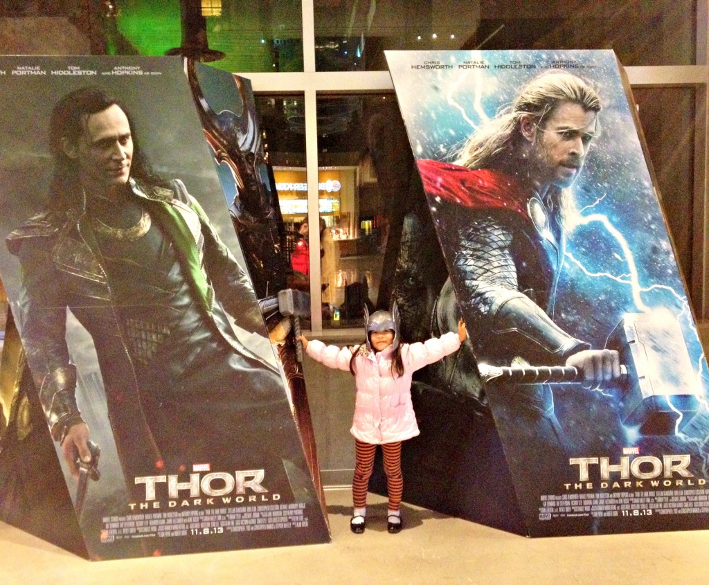 Daddy Daughter Date Night to see Thor 2