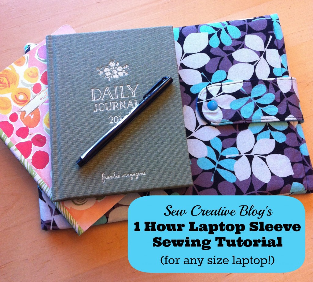 1 Hour DIY Laptop Sleeve Sewing Tutorial (For Any Size Laptop!)
