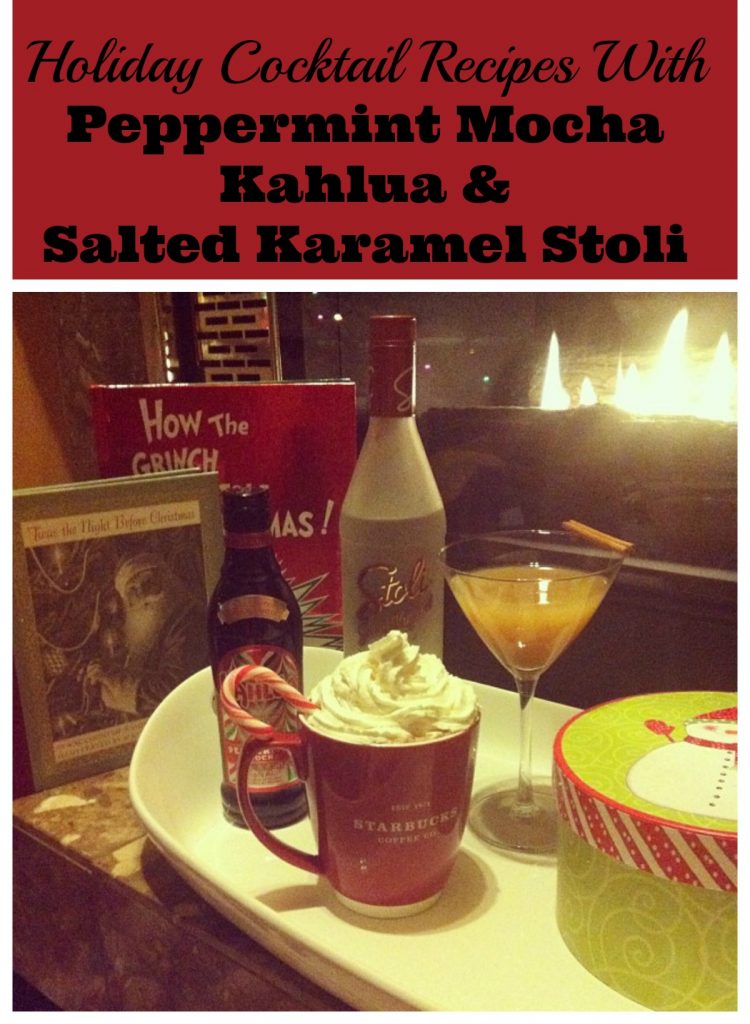 Holiday Cocktail Recipes Using Peppermint Mocha Kahlua &  Salted Karamel Stoli