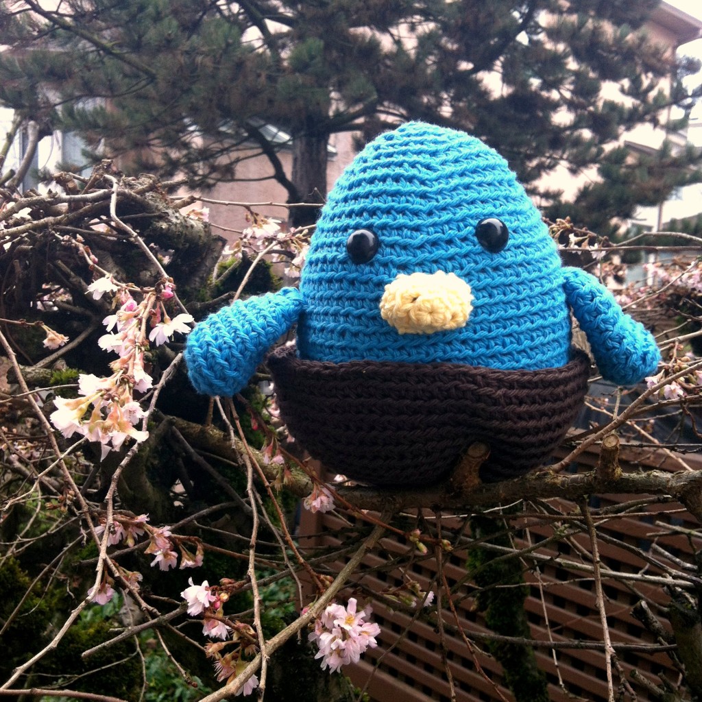 Sew Creative Blog's Blue Bird in Nest Amigurumi 1