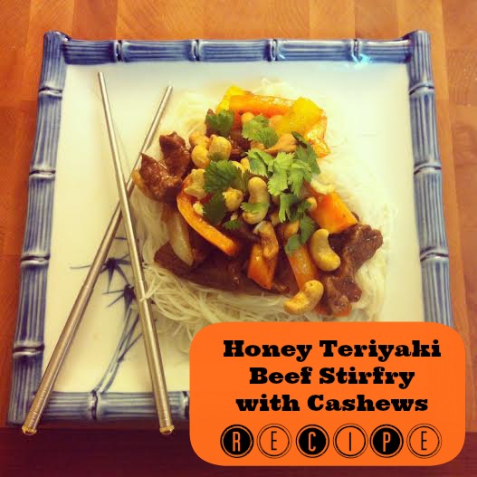 Honey Teriyaki Beef Stirfry Recipe from Sew Creative Blog and Blue Dragon #BlueDragonMom