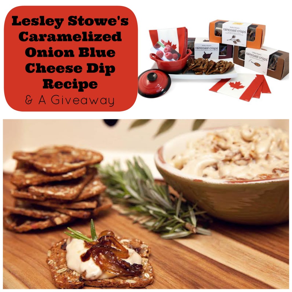 Lesley Stowe's Caramelized Onion Blue Cheese Dip Recipe and a Giveaway