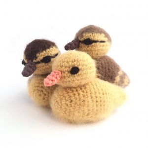 Adorable Spring and Easter Crochet Patterns Perfect For Easter Baskets: Fluffy Baby Ducklings Crochet Pattern from Little Conkers