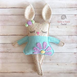 Adorable Spring and Easter Crochet Patterns Perfect For Easter Baskets:Ragdoll Bunny Crochet Pattern from Spin a Yarn Studio