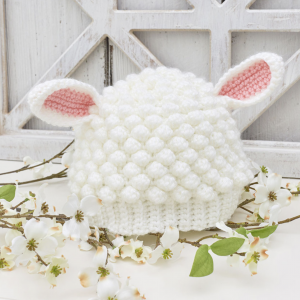 Red Heart Sweet Lamb Crochet Hat from Red Heart
