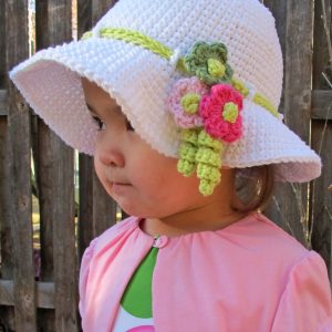 Adorable Spring and Easter Crochet Patterns Perfect For Easter Baskets: Spring Garden Hat Crochet Pattern from The Hat and I
