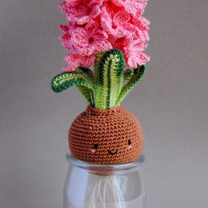 Adorable Spring and Easter Crochet Patterns Perfect For Easter Baskets: Spring Hyacinth Flowers and Bulb Crochet Pattern from Happy Coridon