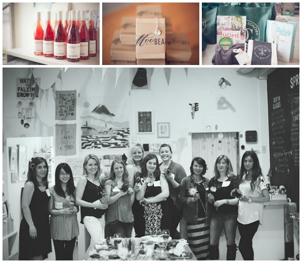 Crafting night with West Coast Creative Living Bloggers at Collage Collage