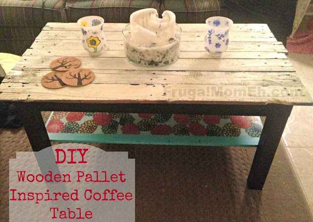 DIY Wooden Pallet Inspired Coffee Table