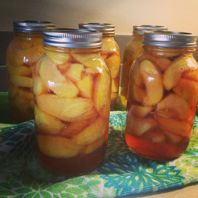 Gifts from the Okanagan. Beautiful Okanagan Peaches that I canned over the weekend.