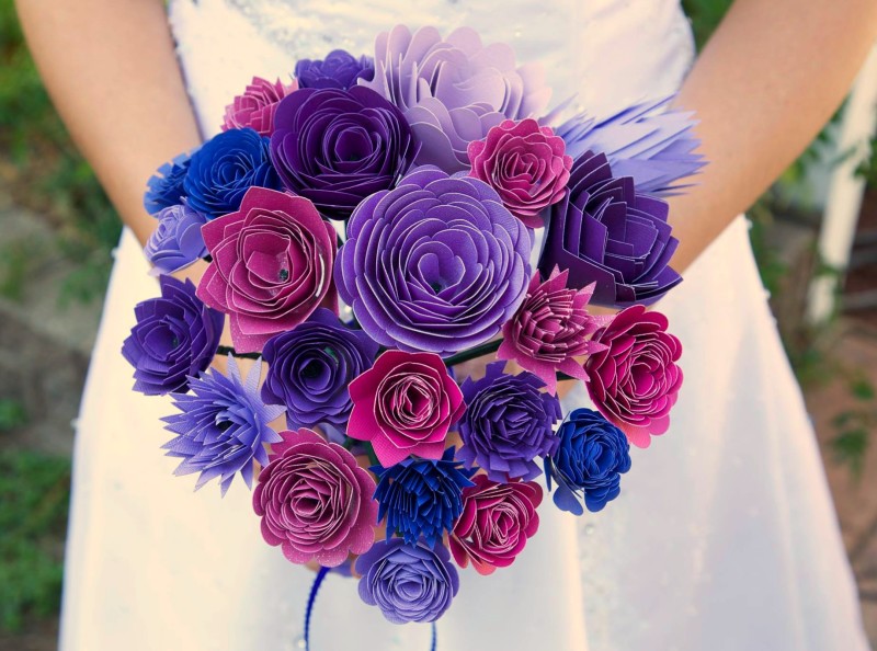 Cricut Paper Wedding Bouquet ed