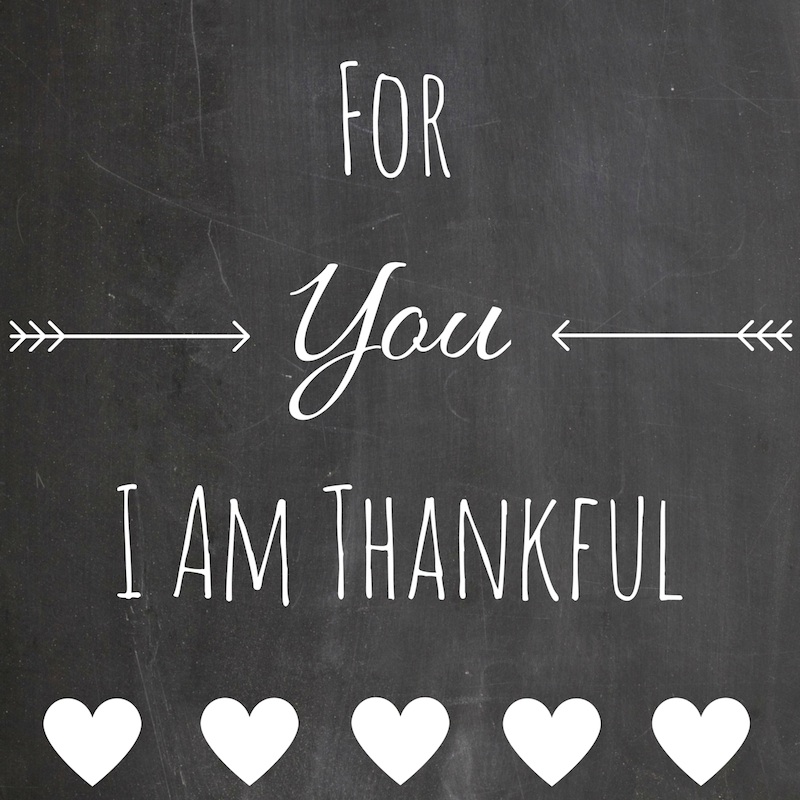 For You I Am Thankful