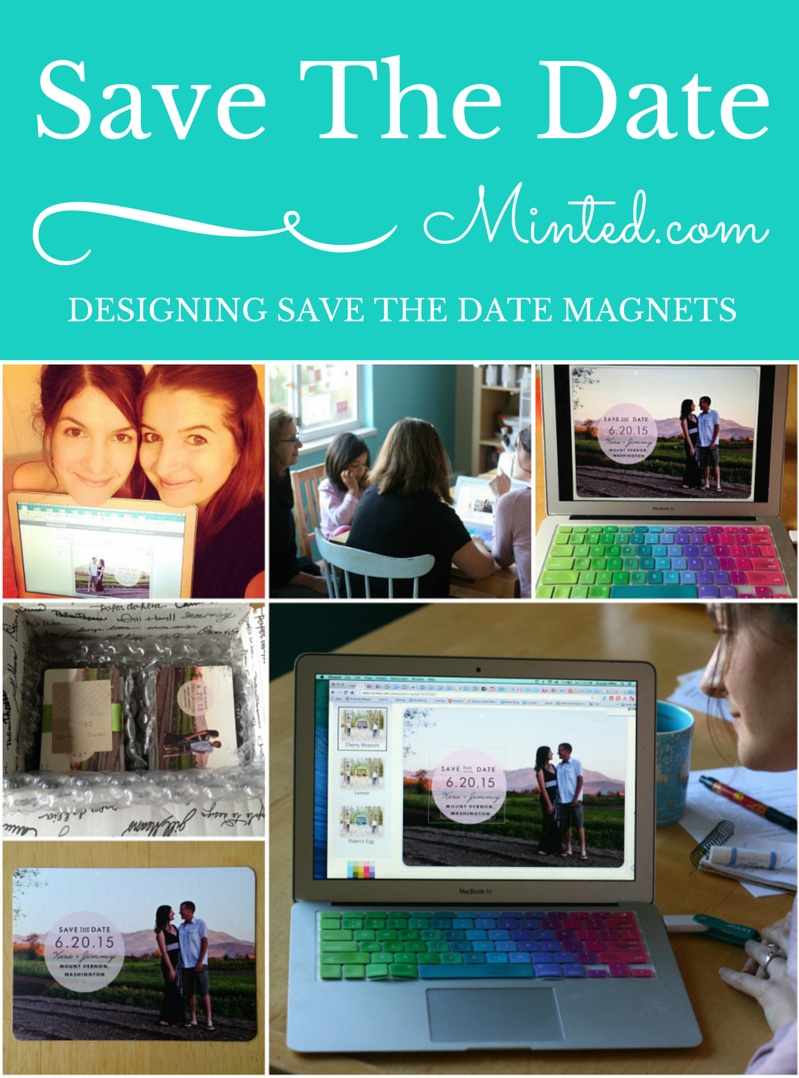 Making Save The Date Magnets with Sew Creative and Minted