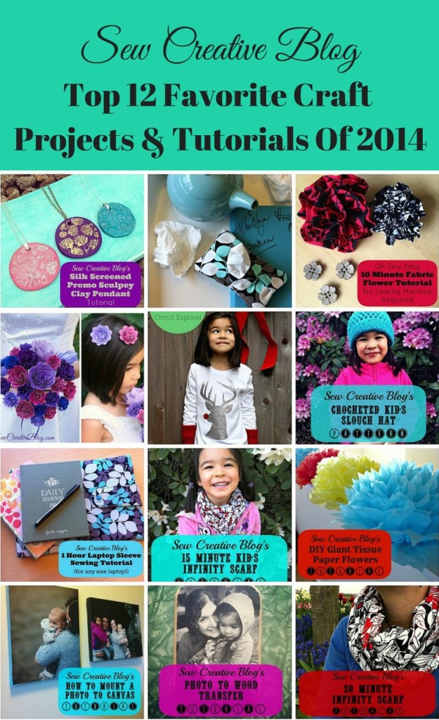 Top 12 Favorite Craft Projects and Tutorials Of 2014 from Sew Creative