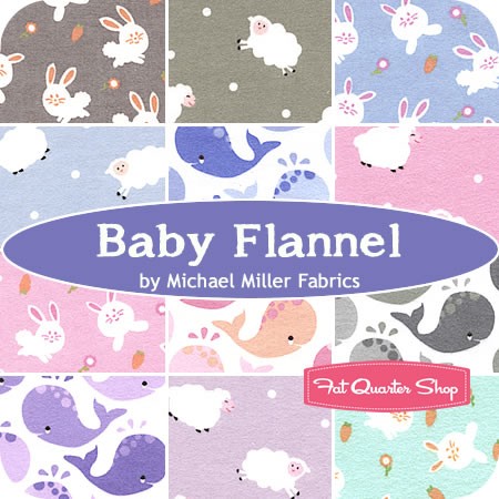 Baby Flannel Collection from Michael Miller from Fat Quarter Shop