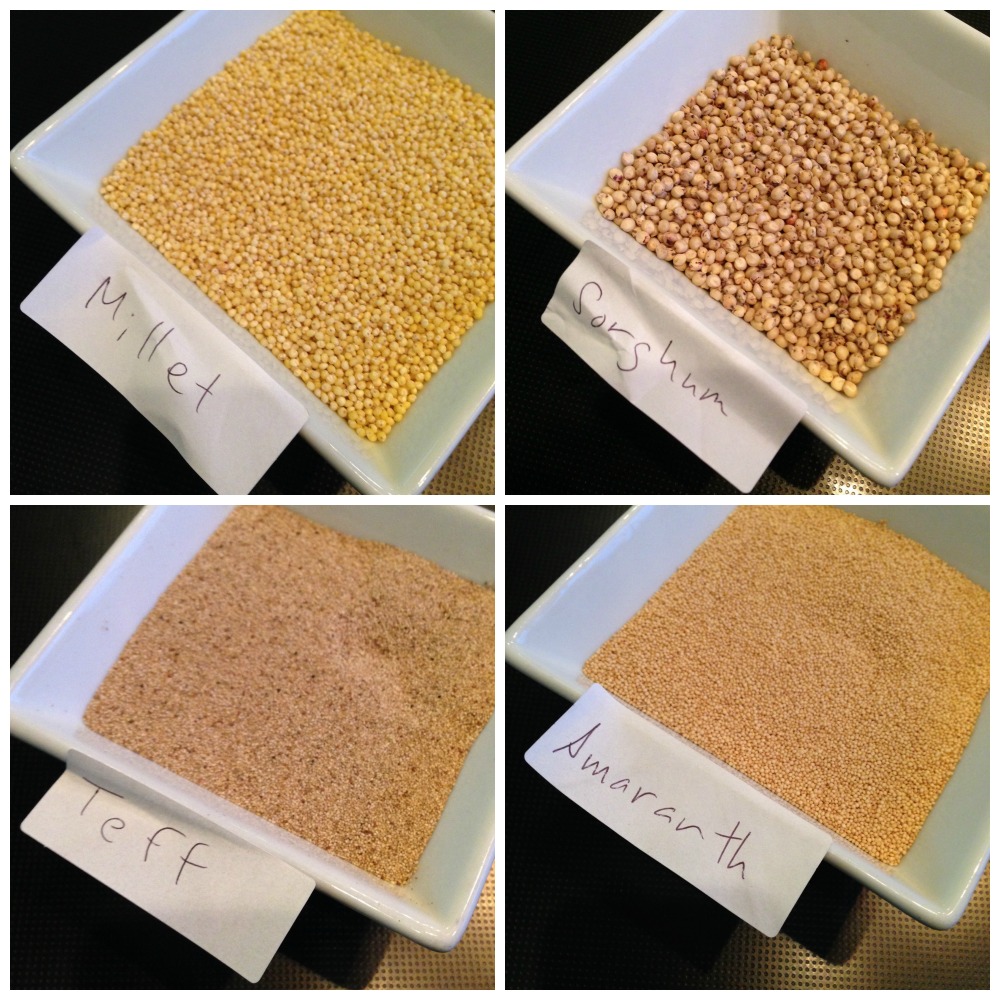 4 of the grains in the Catelli Health Harvest Ancient Grains Pasta