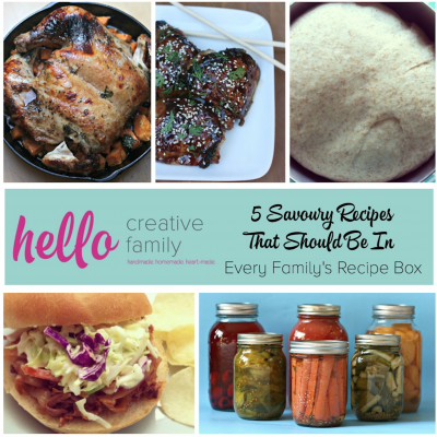 5 Savoury Recipes That Should Be In Every Family's Recipe Box on HelloCreativeFamily.com