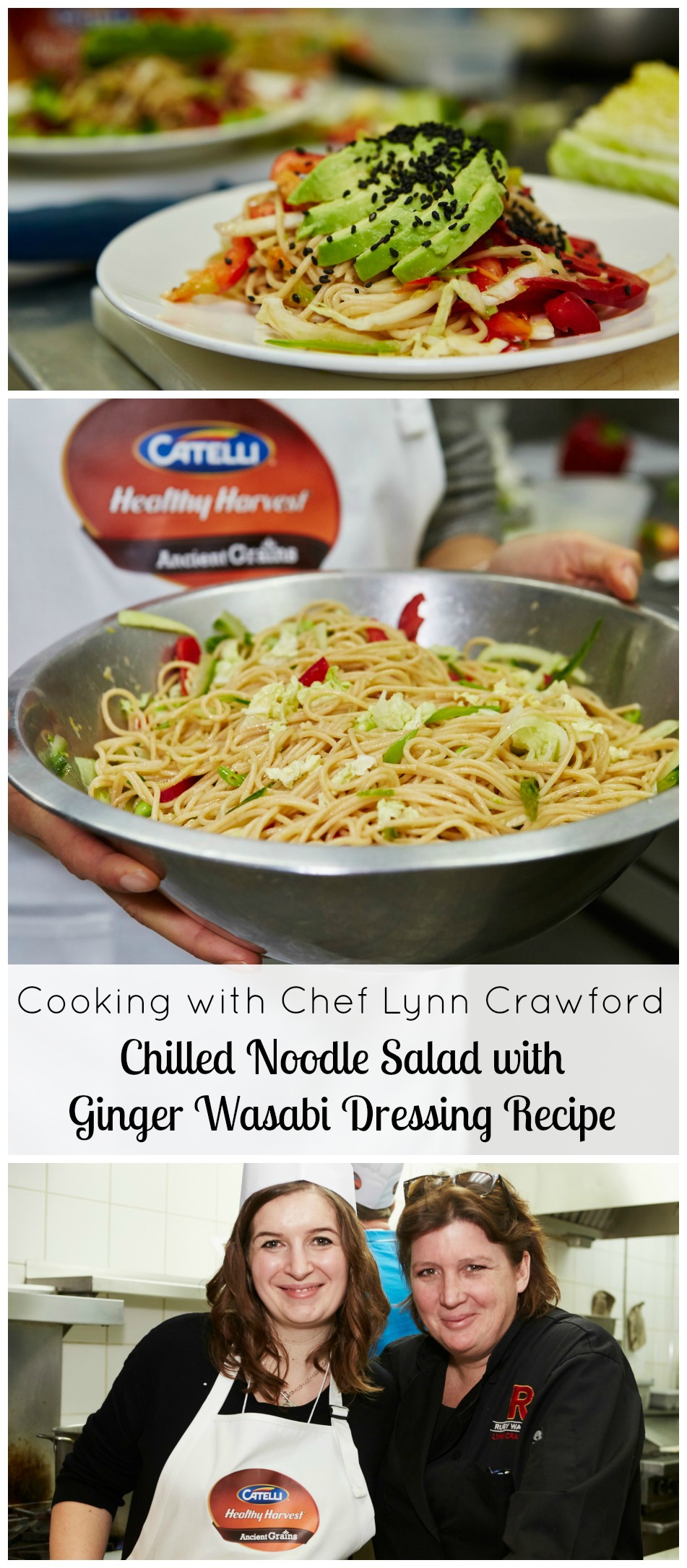 Cooking With Chef Lynn Crawford Chilled Noodle Salad With Ginger Wasabi Dressing Recipe