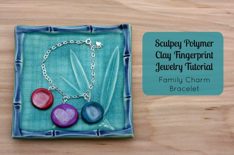 Polymer Clay Fingerprint Jewelry Tutorial- Family Charm Bracelet