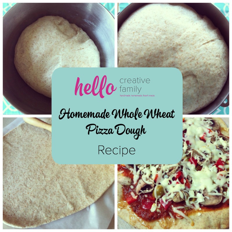 Pizza that is delicious and nutritious It's true! Check out this homemade whole wheat pizza dough recipe that lets you make fresh homemade pizza at home!