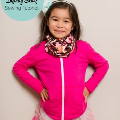 This 15 Minute Kid’s Infinity Scarf is a great project for beginners plus you can make 3 of them with 1 yard of fabric!