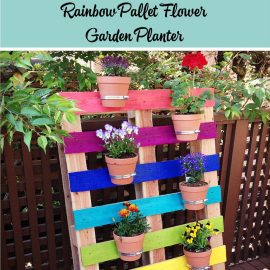 Create a bright & colorful upcycled rainbow pallet planter project with these simple instructions from Hello Creative Family. A great family weekend project that kids will love.