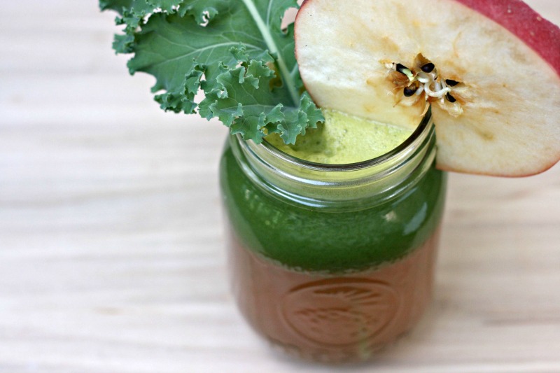 Kale apple ginger juice recipe inspired by Joe Cross from Fat, Sick & Nearly Dead and the Reboot Juicing Diet