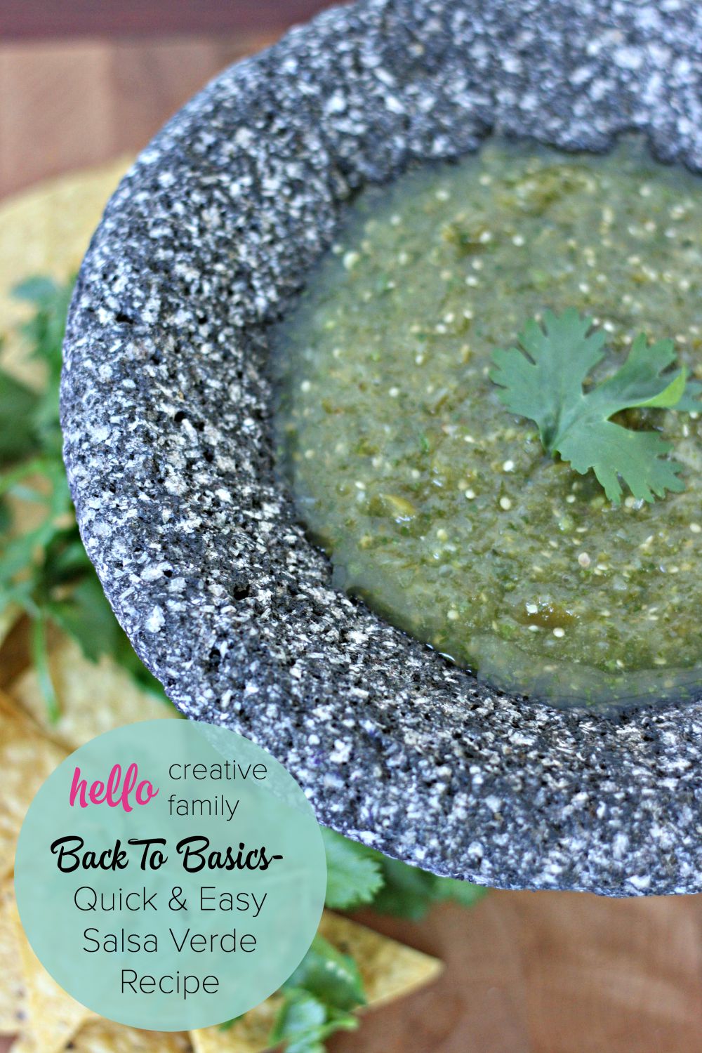 Back To Basics Quick and Easy Salsa Verde Recipe from Hello Creative Family