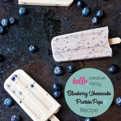 Beat the heat and get some protein into your toddler with this Blueberry Cheesecake Protein Popsicle recipe. Perfect for picky eaters