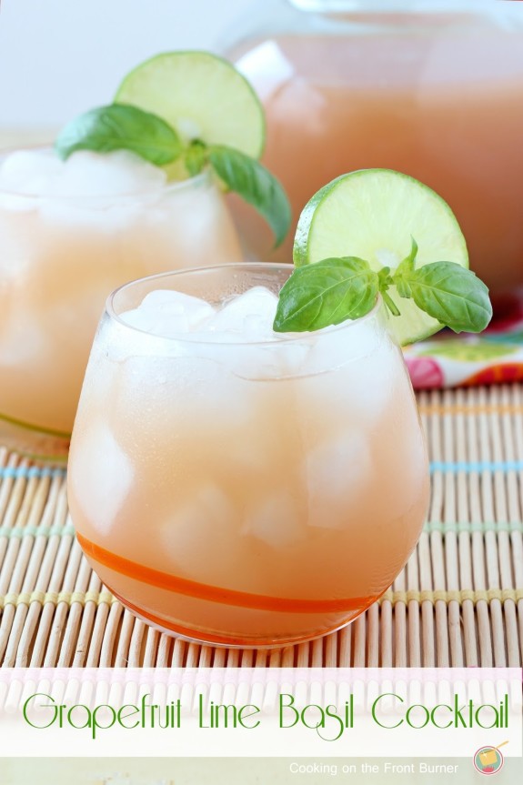 Grapefruit-Lime-Basil-Cocktail