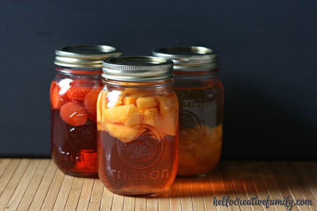 DIY Fruit Flavored Vinegar- Think Ahead Handmade Gift Ideas Series