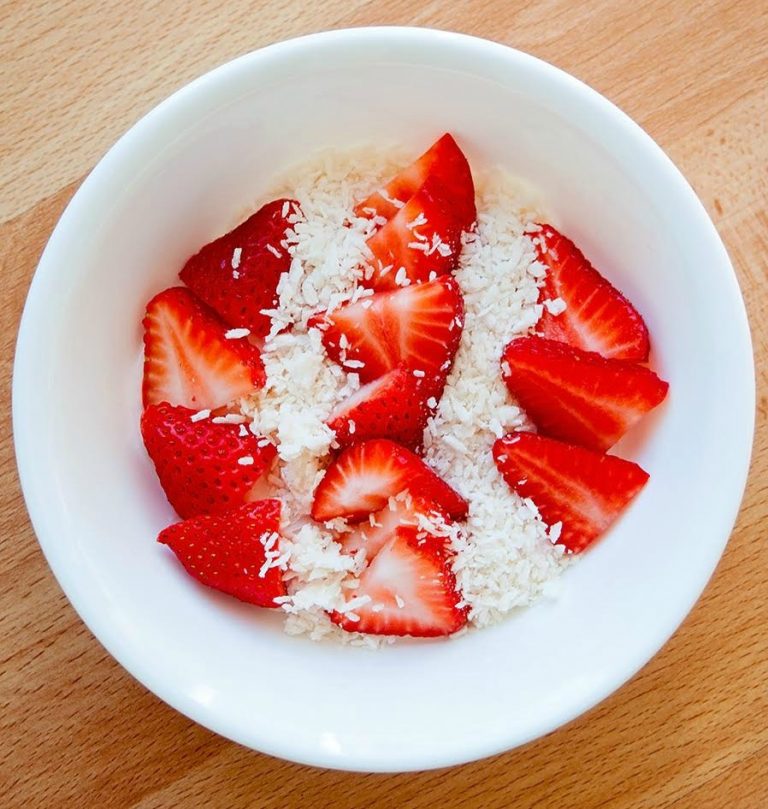 Strawberry Coconut Yogurt Bowl