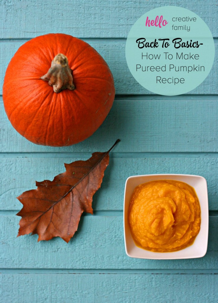 In another fabulous Back To Basics article, Hello Creative Family shares how to roast a pumpkin and make homemade pumpkin puree! Fill your freezer!